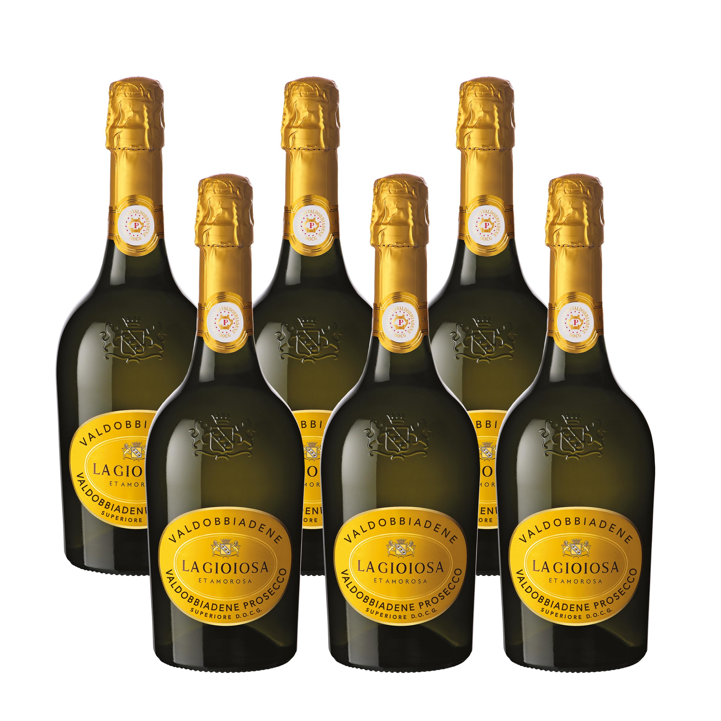 La Gioiosa Valdobbiadene Prosecco Superiore DOCG Extra Dry Spumante 75 cl - Cartone da 6 Bottiglie
