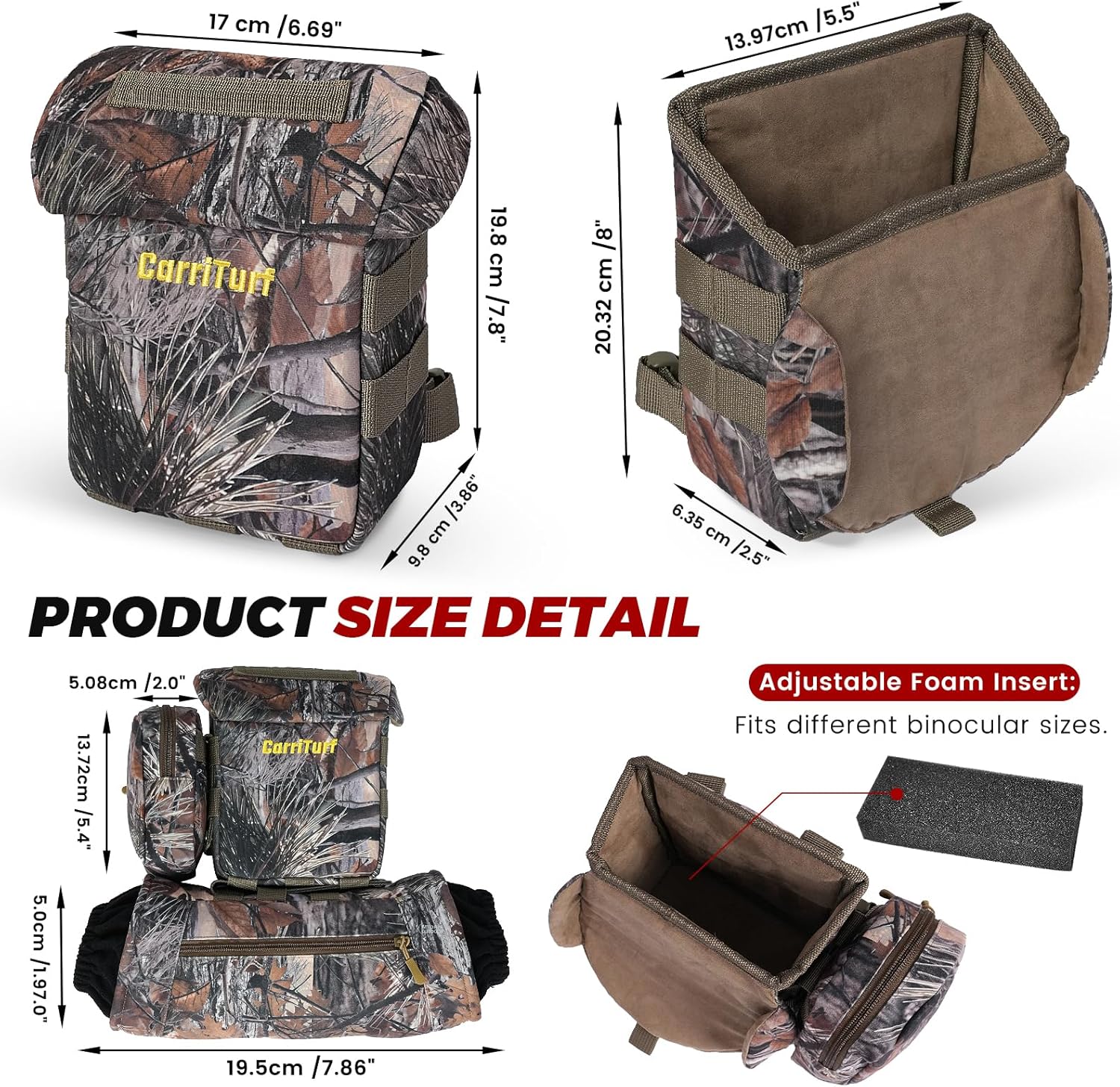 Waterproof Binoculars Harness with Rangefinder Pouch - Silent Material, Magnetic Closure, Hand Warmer Pockets for Hunting, Hiking & Giftable Outdoor Gear - Image 2