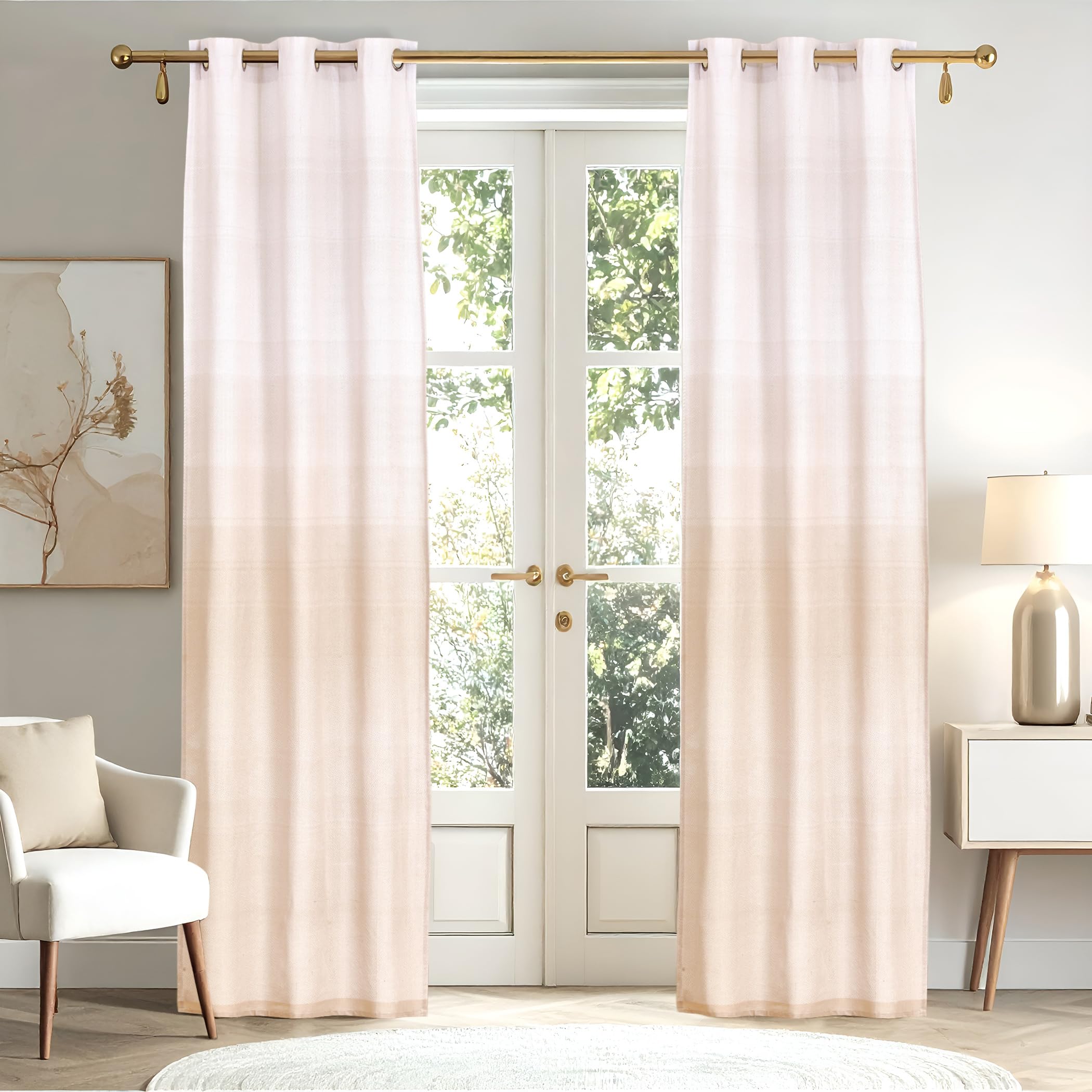 Home Centre Halo Modulus Set of 2 Printed Light Filtering Door Curtains - 8.8ft (270cm)-image-34