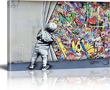 Amazon.com: XIANGPEIFBH Classic Street Art Banksy Graffiti Amazon.com: XIANGPEIFBH Classic Street Art Banksy Graffiti