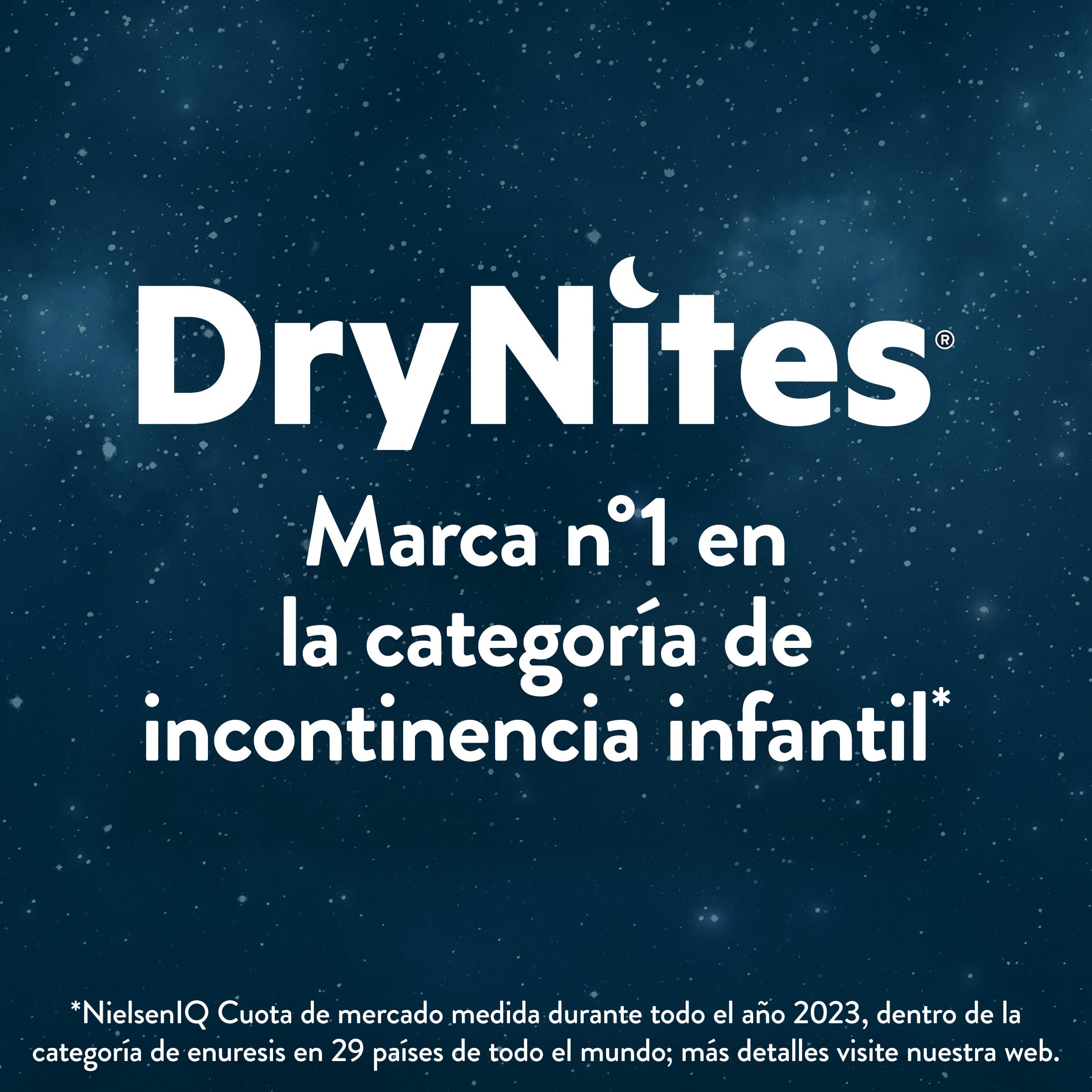 Huggies DryNites Pañales de Noche para Niño 4-7 (17-30 kg), Clínicamente Probado con 5 Capas de Máxima Protección Nocturna, 4 Packs de 16, Total 64 Calzoncillos Absorbentes - 4