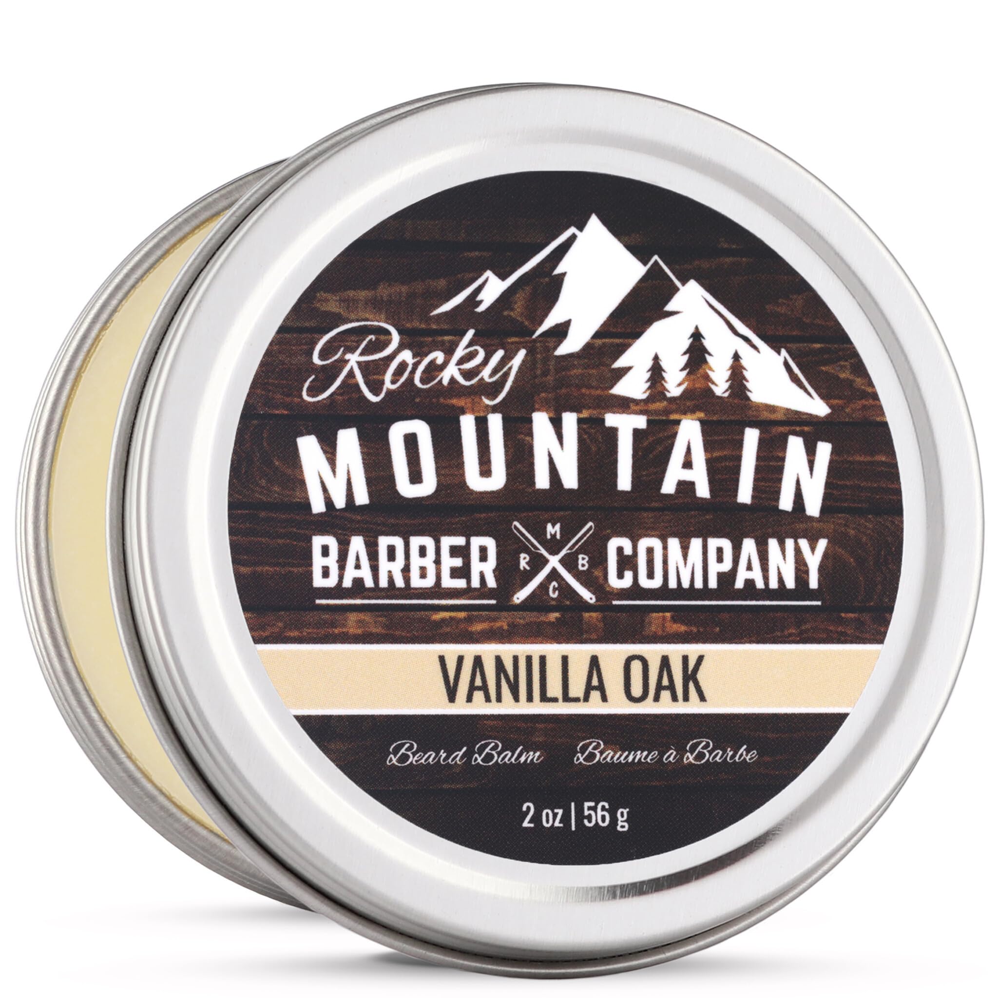 Rocky Mountain Barber Company Vanilla Oak Mustache & Beard Balm, 2 oz