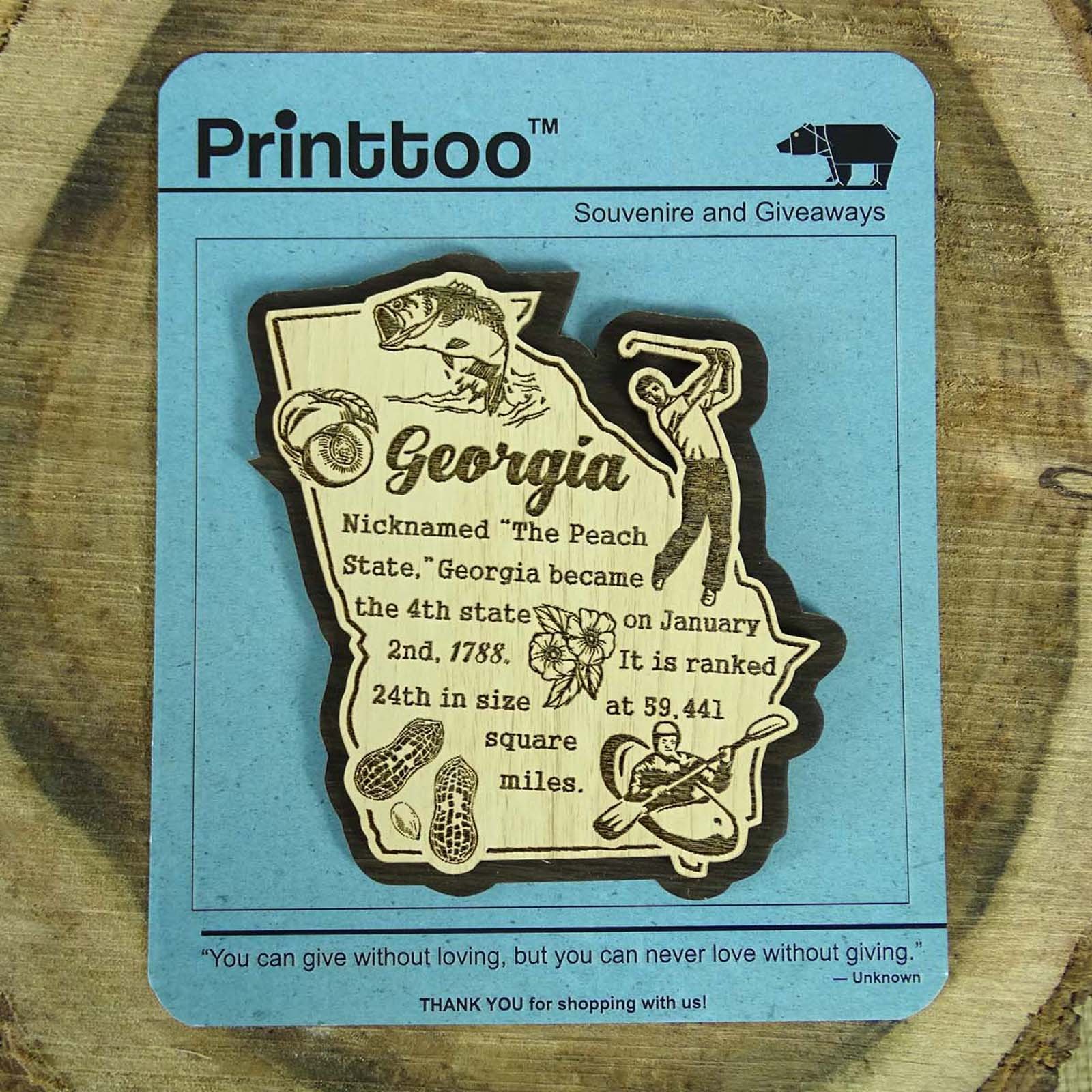 World By Shotglass Texas State Map and Landmarks Collage Fridge Collectible Souvenir Magnet FMC