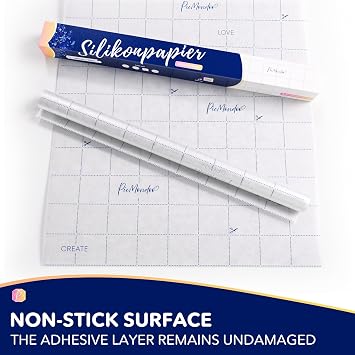 Picmondoo Diamond Art Release Paper Roll | Double-Sided Non-Stick Silicone Cover Sheet | Cut to Any Size for Any Canvas | 5x5 cm Grid | 45 cm x 10 m (45.000 cm²) | Diamond Painting Accessories
