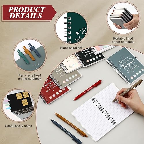 Vista 12 de Chuangdi 60 juegos de regalo de agradecimiento a los empleados, regalo de agradecimiento para graduados, regalo de fin de año, cuaderno inspirador