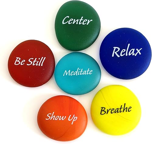 Lifeforce Glass Piedras de conexión III, seis piedras de vidrio esmerilado para meditadores, yoguis, buscadores espirituales o cualquier persona que