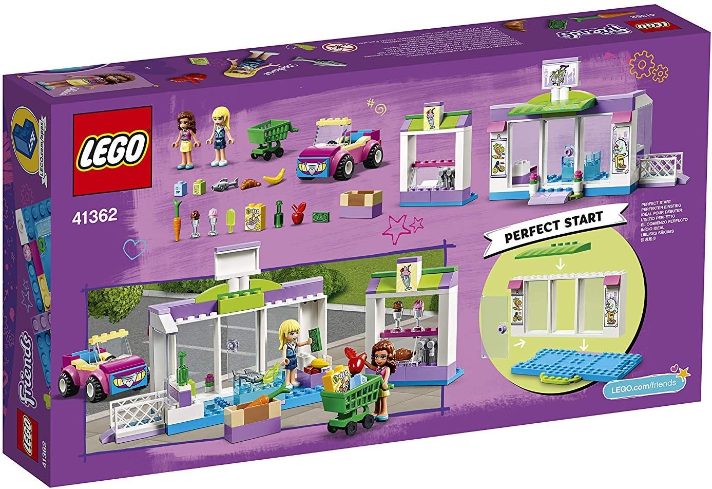 Lego® -Friends Heartlake City Supermarket Toy for Girls and Boys from 4 Years and Older, 140 Pieces 41362