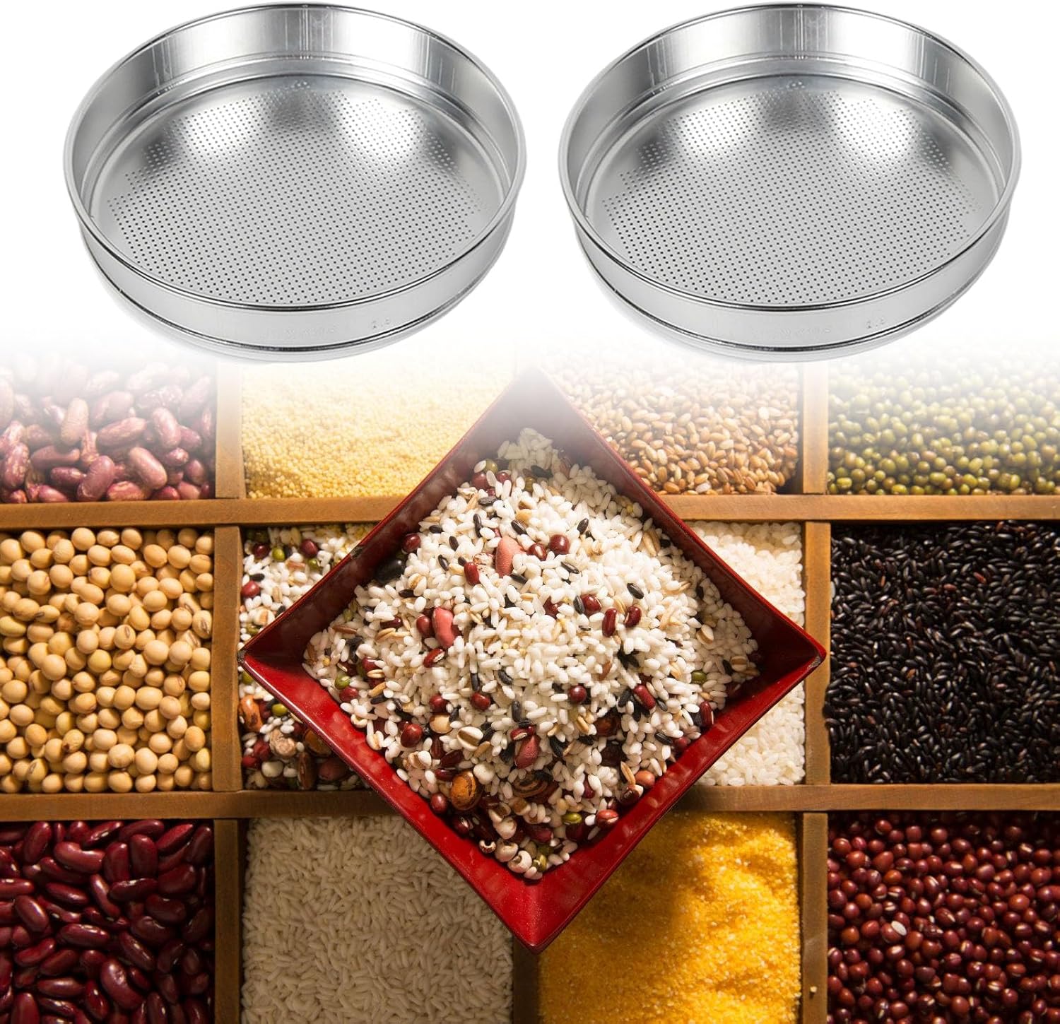 プロのベーキングふるい細かいメッシュスクリーンアルミ金属ストレーナー小麦粉砂糖乾燥成分ベーキングツールをふるい分けるためのキッチン小