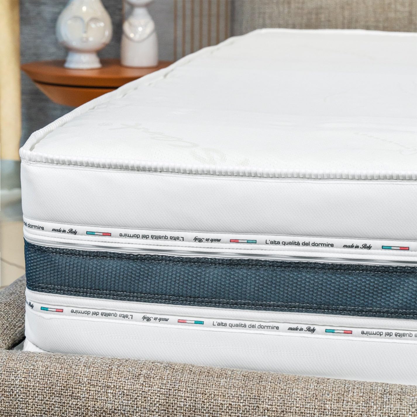 MiaSuite Materasso Memory Foam Matrimoniale 160x190 cm Altezza 30 cm SFODERABILE in BAYSCENT Ortopedico Cabrio