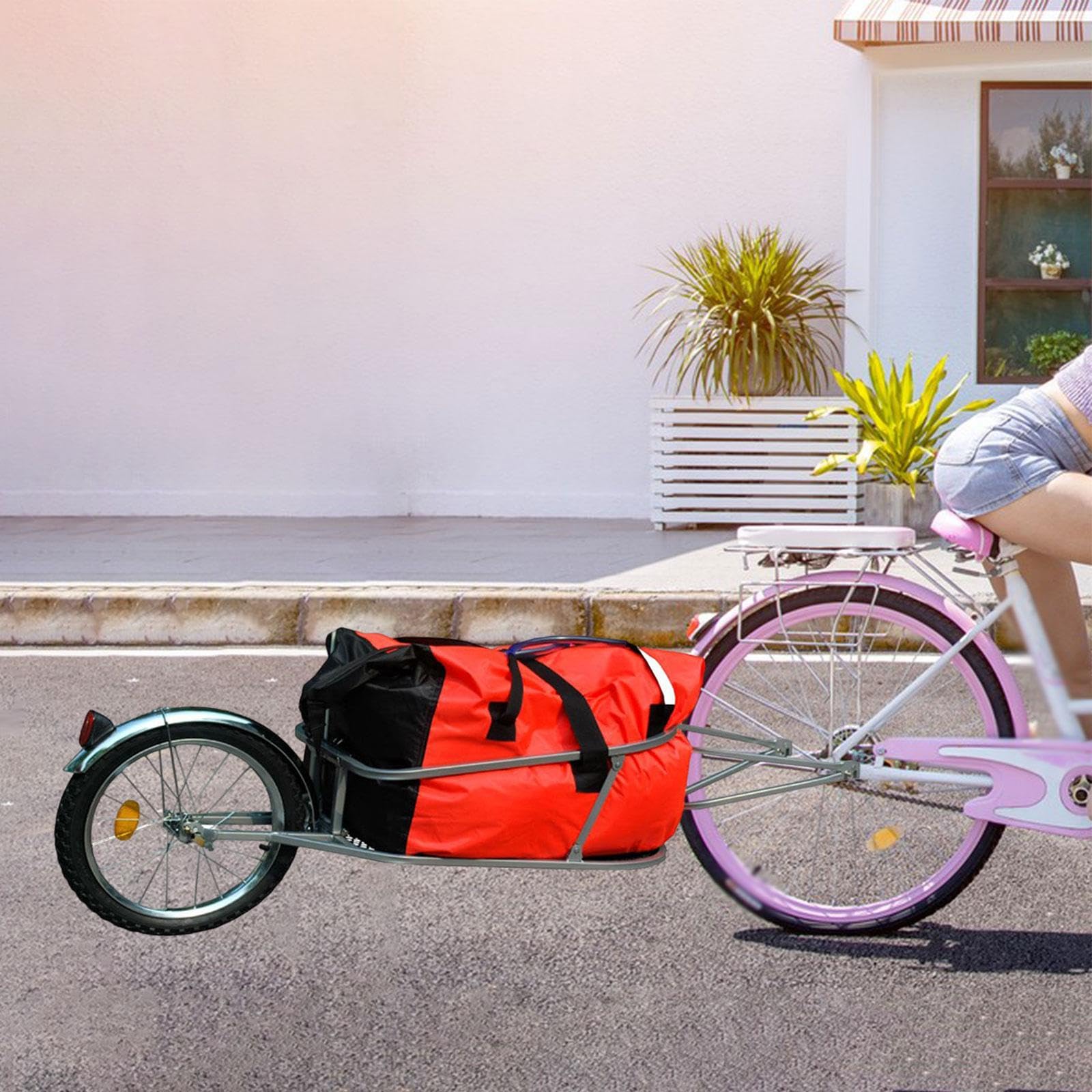 Bike Cargo Apex BCT-8002 Single Wheel Pull-Behind Bicycle Cargo