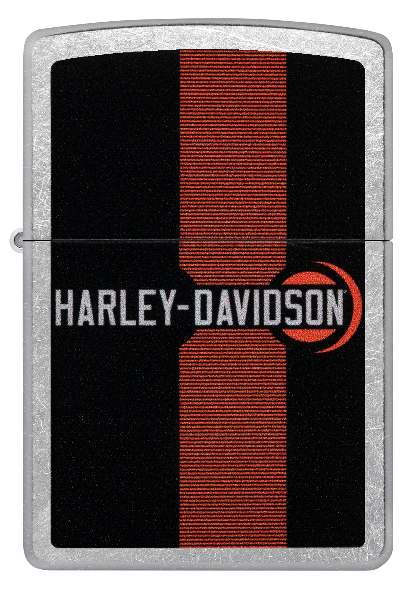 Zippo Harley-Davidson Logo Design Street - Encendedor de bolsillo cromado