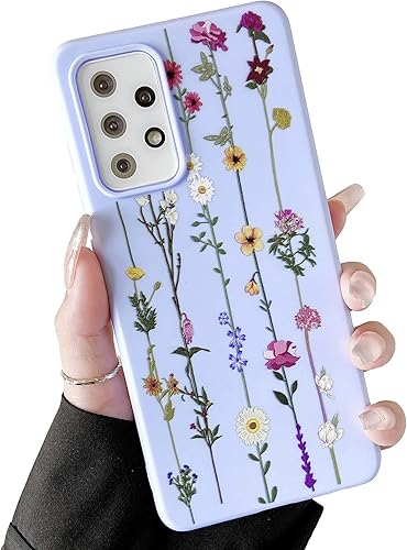 Miniatura 1 de ZTOFERA Funda para Samsung Galaxy A53 5G, suave y delgada, a prueba de golpes, para niñas y niñas, color morado