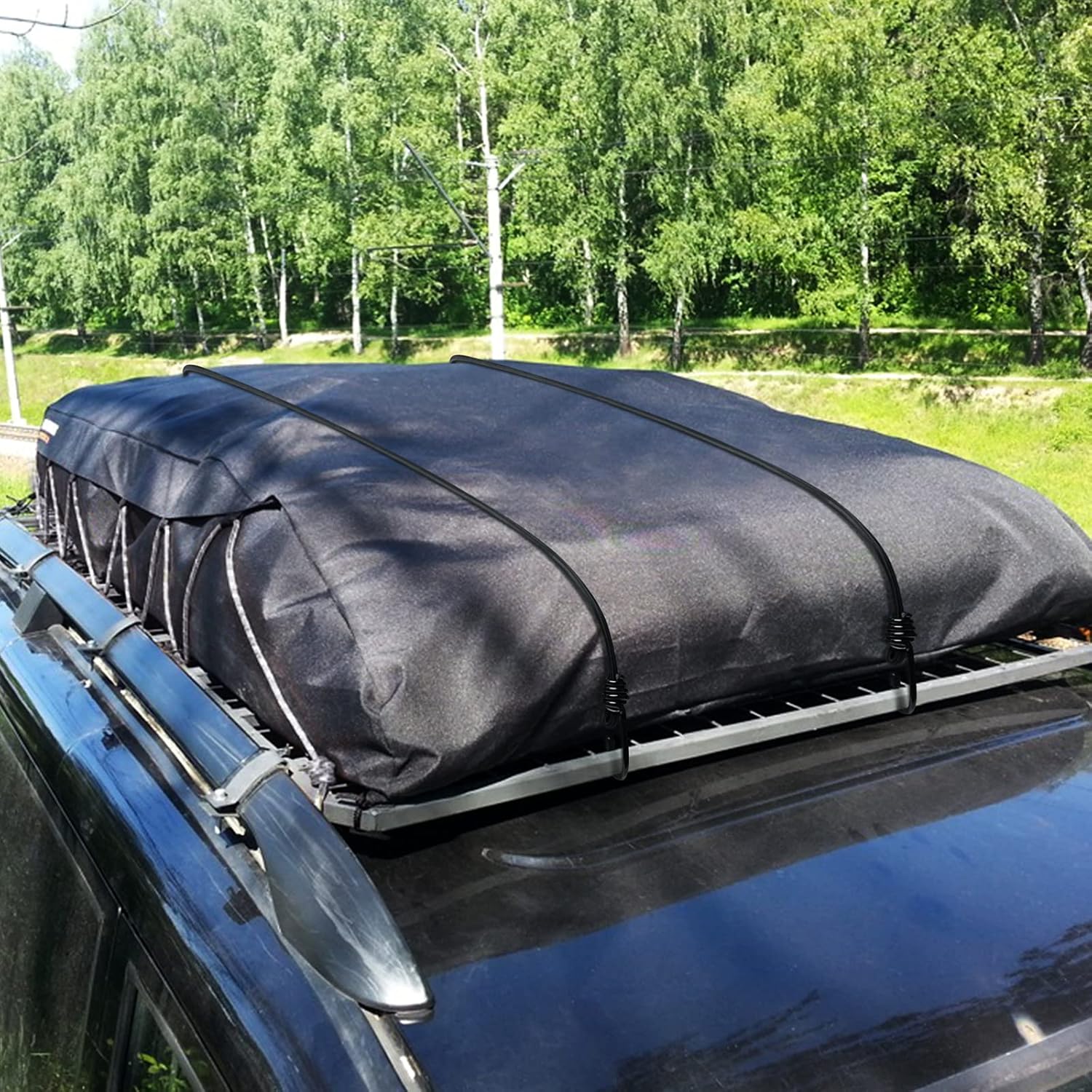 LIDYUK 48 Inch Bungee Cords with Hooks, Pack of 6 Industrial Grade Heavy Duty Straps for Bikes, Tie Downs, Camping & Cars, Black : Tools & Home Improvement