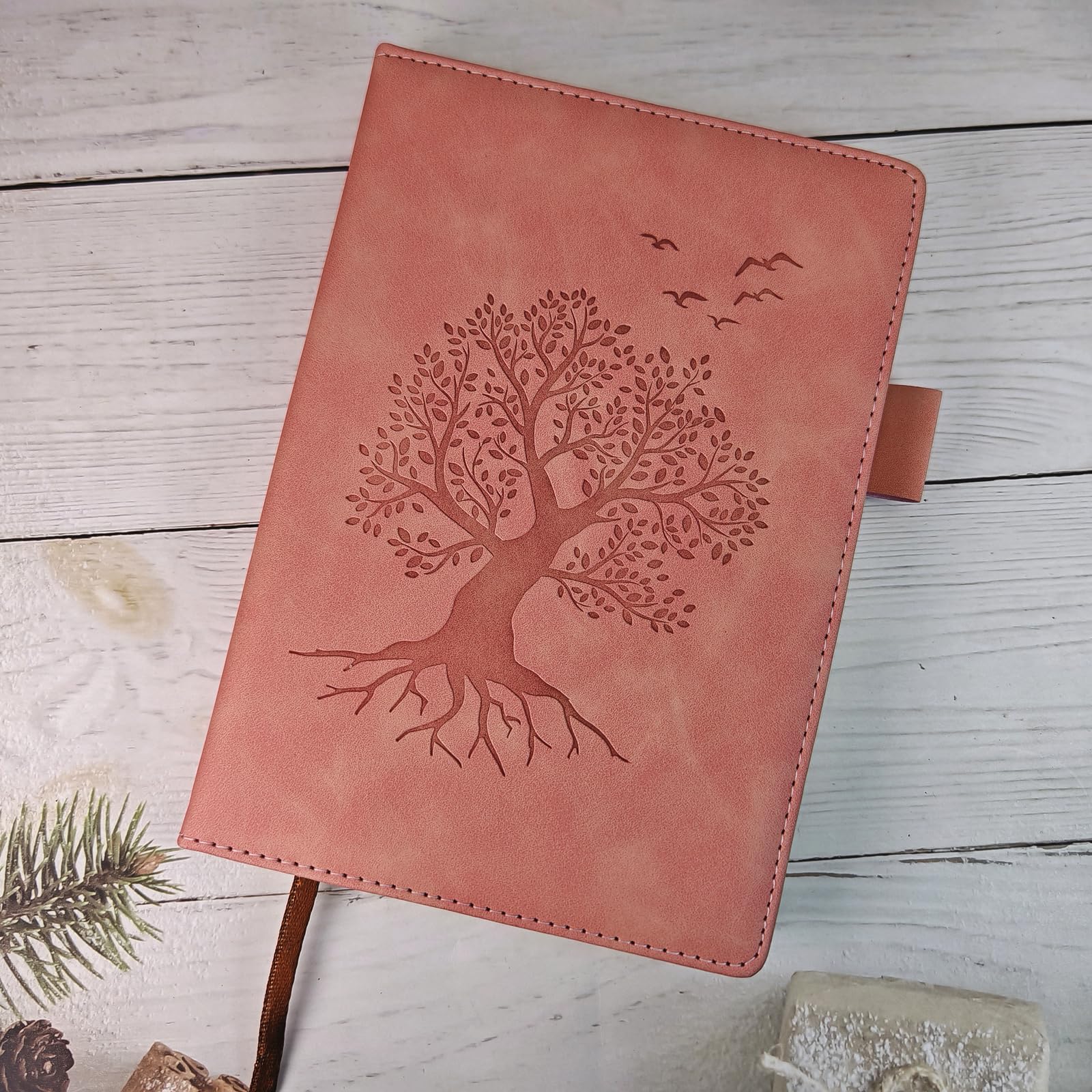 DXZZM A5 Ruled Notebook Journal, Hardcover Executive Notebooks with Premium Thick Paper, Tree of Life Design - Image 2