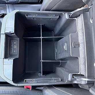 PIMCAR Center Console Organizer Dividers for 2019-2022 Chevy Silverado/GMC Sierra 1500, 2020-2023 Silverado/Sierra 2500HD 3500HD Armrest Divider Insert-Full Console w/Bucket Seats ONLY