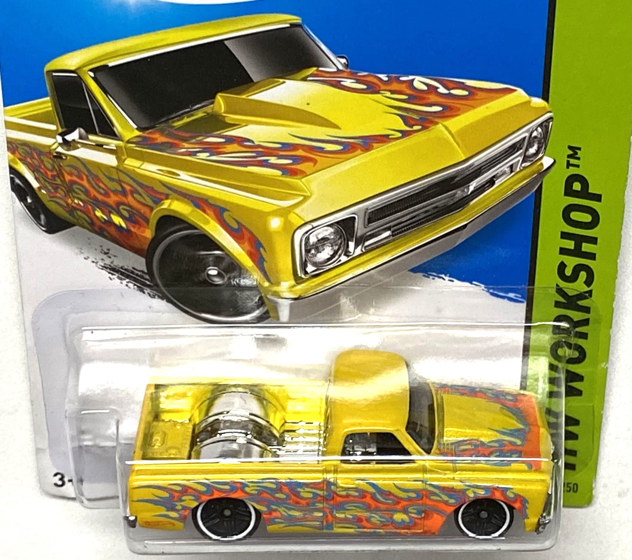 Amazon.com: Hot Wheels '67 Chevy C10, HW Workshop 208/250 [yellow
