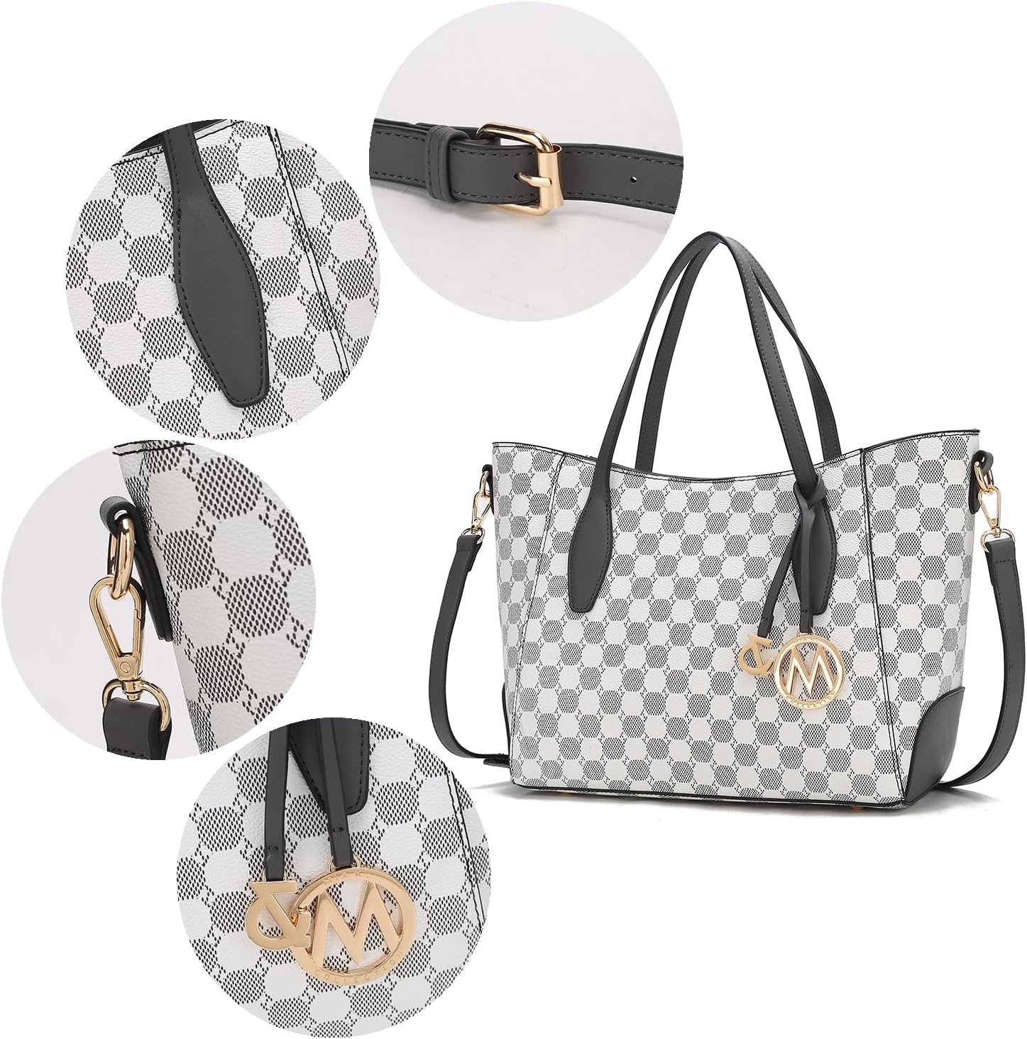 MKF Collection Tote bag for Women with Wristlet Wallet, Vegan Leather Top-Handle Shoulder Handbag Purse by Mia k | with Wristlet Wallet, Vegan Leather, Top-Handle, Purse - Image 8