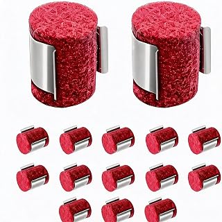 15-Piece MIG Welding Wire Cleaning Pad Set, Red Felt Pads for Wire Feeders, Professional Welding Accessories for Friction Reduction & Debris Removal
