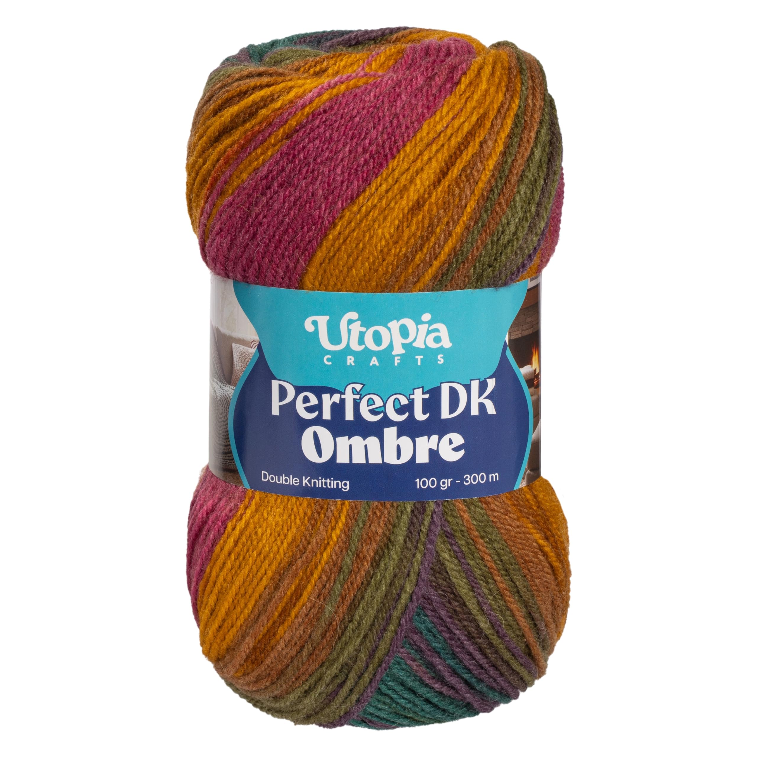 Utopia Crafts DK Ombre Multicolour Double Knitting Yarn 100g (007)