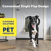 Vista 20 de Puerta para mascotas PetSafe plástico con solapa suave de color, Mediano, M, Blanco