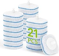 Vista 8 de Recambios de varilla limpiadora de inodoro compatibles con CLOROX, 63 repuestos de cepillo de inodoro desechables, cabezales de repuesto