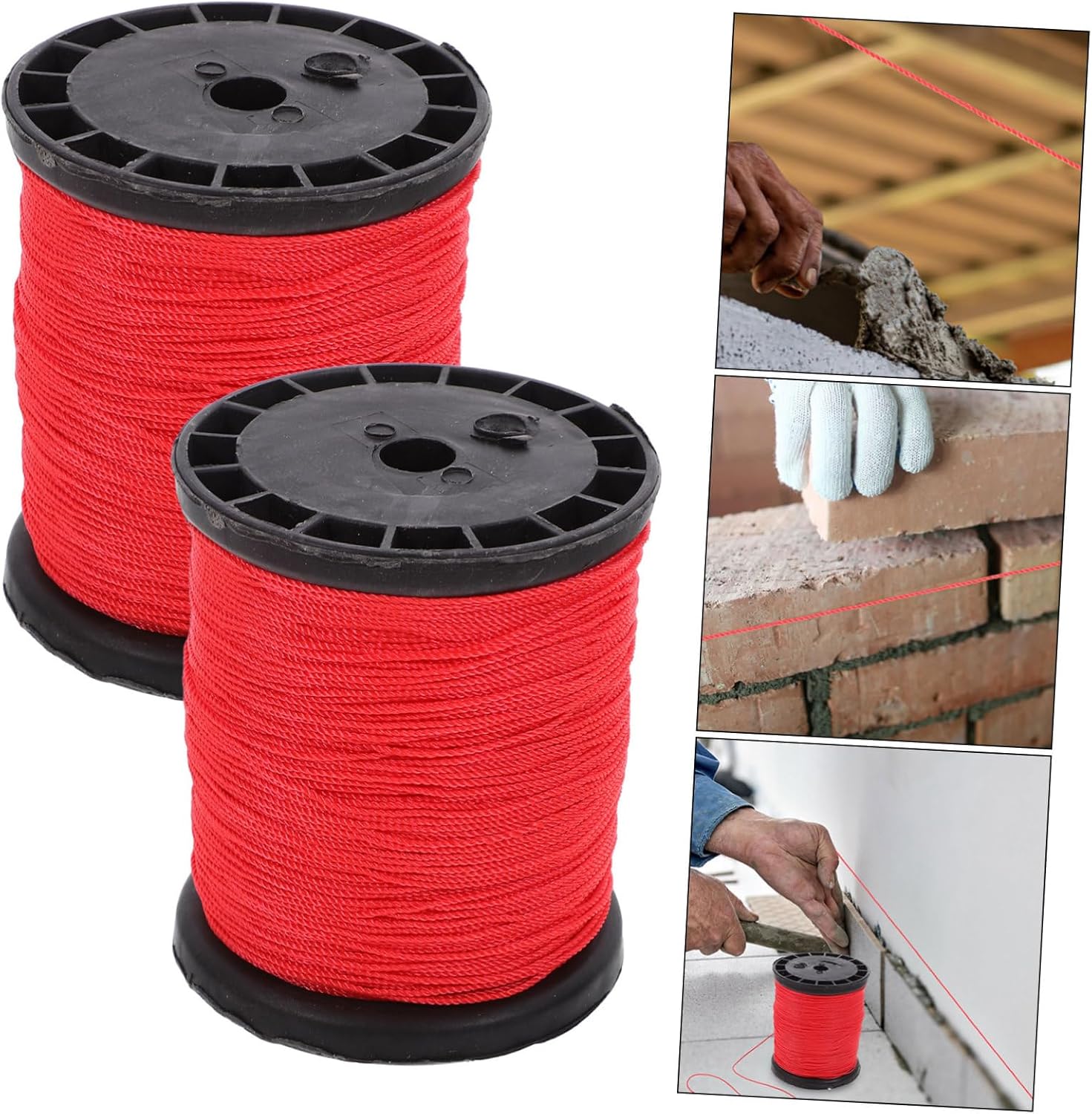 ARTIBETTER 6 Rolls Masonry Building Lines Nylon Twine String Garden String Twisted Nylon