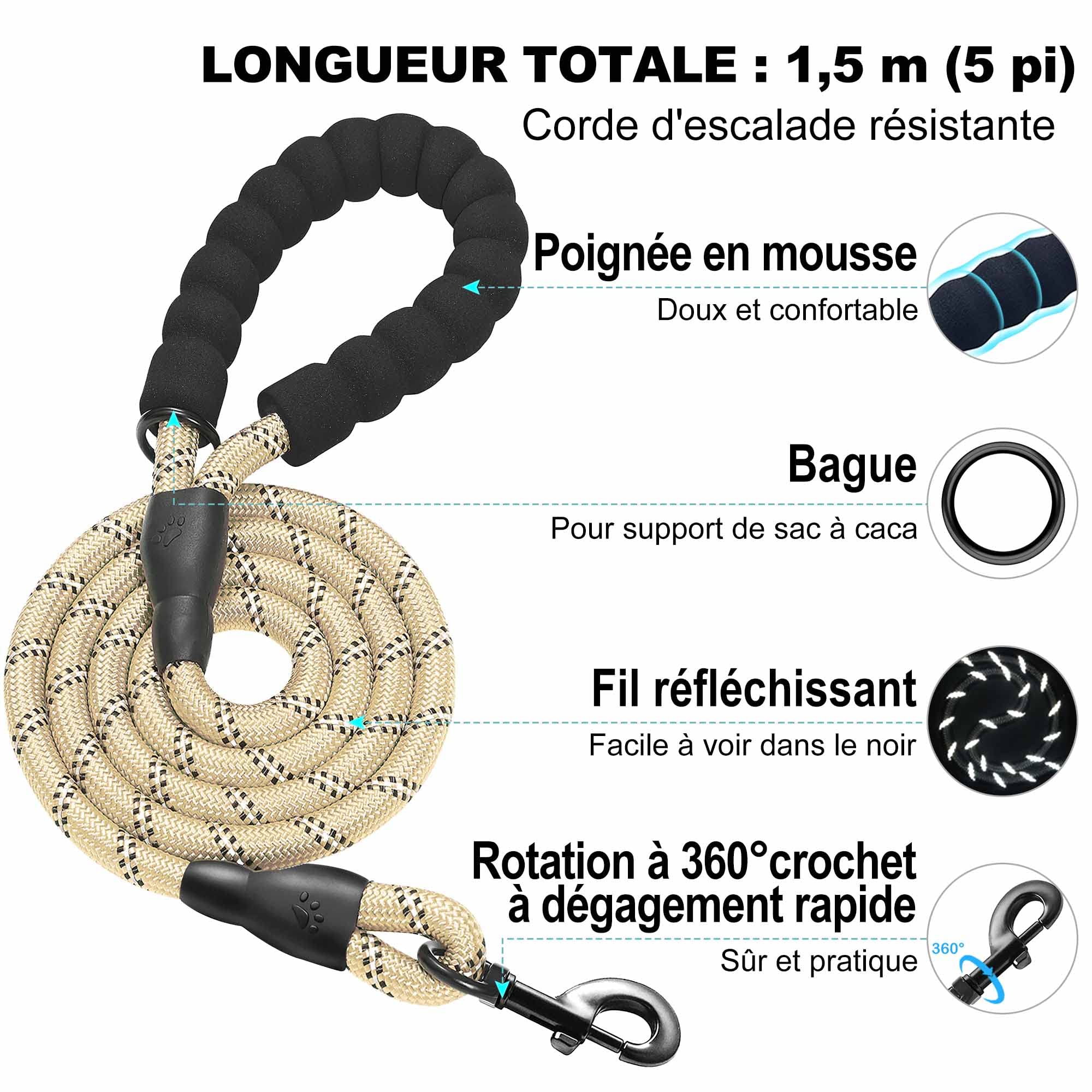 haapaw Ensemble Harnais et Laisse pour Chien - Harnais réglable et réfléchissant avec Gilet rembourré épais pour Chiens de Taille XS et Moyenne