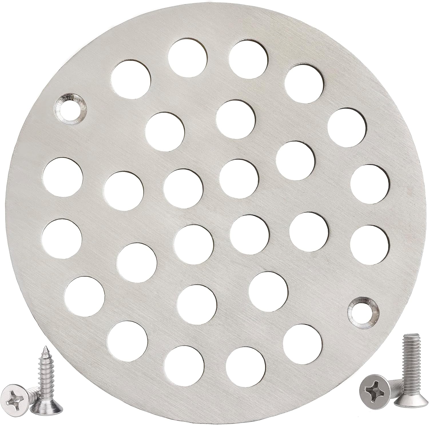 4inch Screwin Shower Drain Cover 304 Stainless Steel Round Replacement