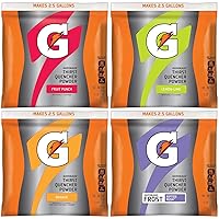 Vista 1 de Gatorade Thirst Quencher Powder - Paquete variado de 4 sabores, bolsas de 21 onzas (paquete de 32)