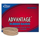 Alliance Rubber 26329 Advantage Rubber Bands Size #32, 1/4 lb Box Contains Approx. 175 Bands (3" x 1/8", Natural Crepe) – view 1