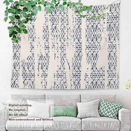 Miniatura 10 de Shrahala Tapiz de mármol rosa, marrón y blanco, diseño abstracto para colgar en la pared, tapiz grande psicodélico, decoración de dormitorio, sala