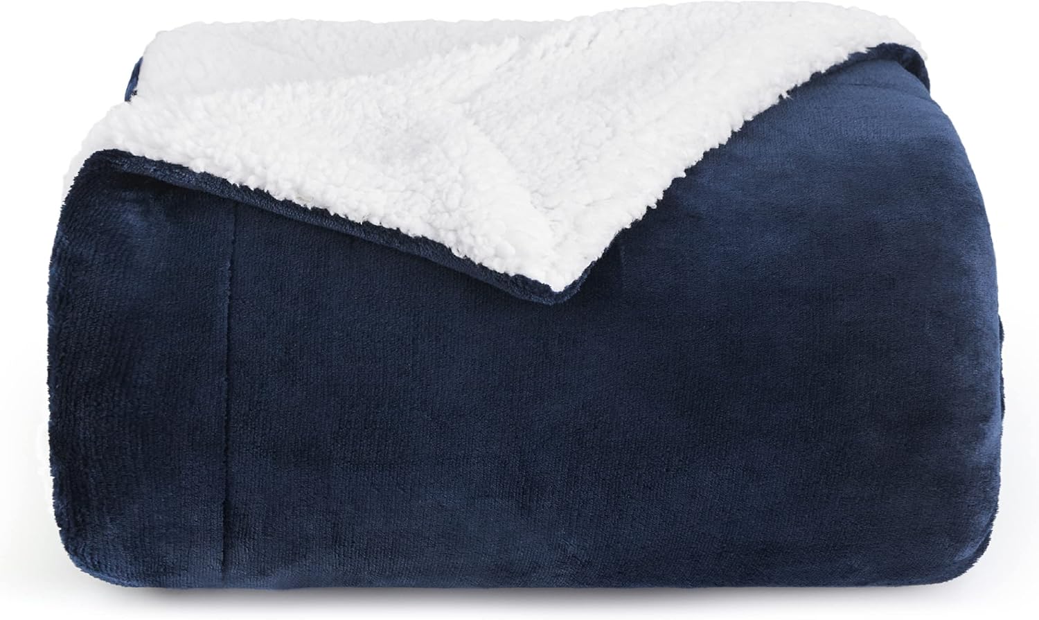 Bedsure Sherpa Fleece Throw Blanket Fluffy Microfiber Solid Blankets