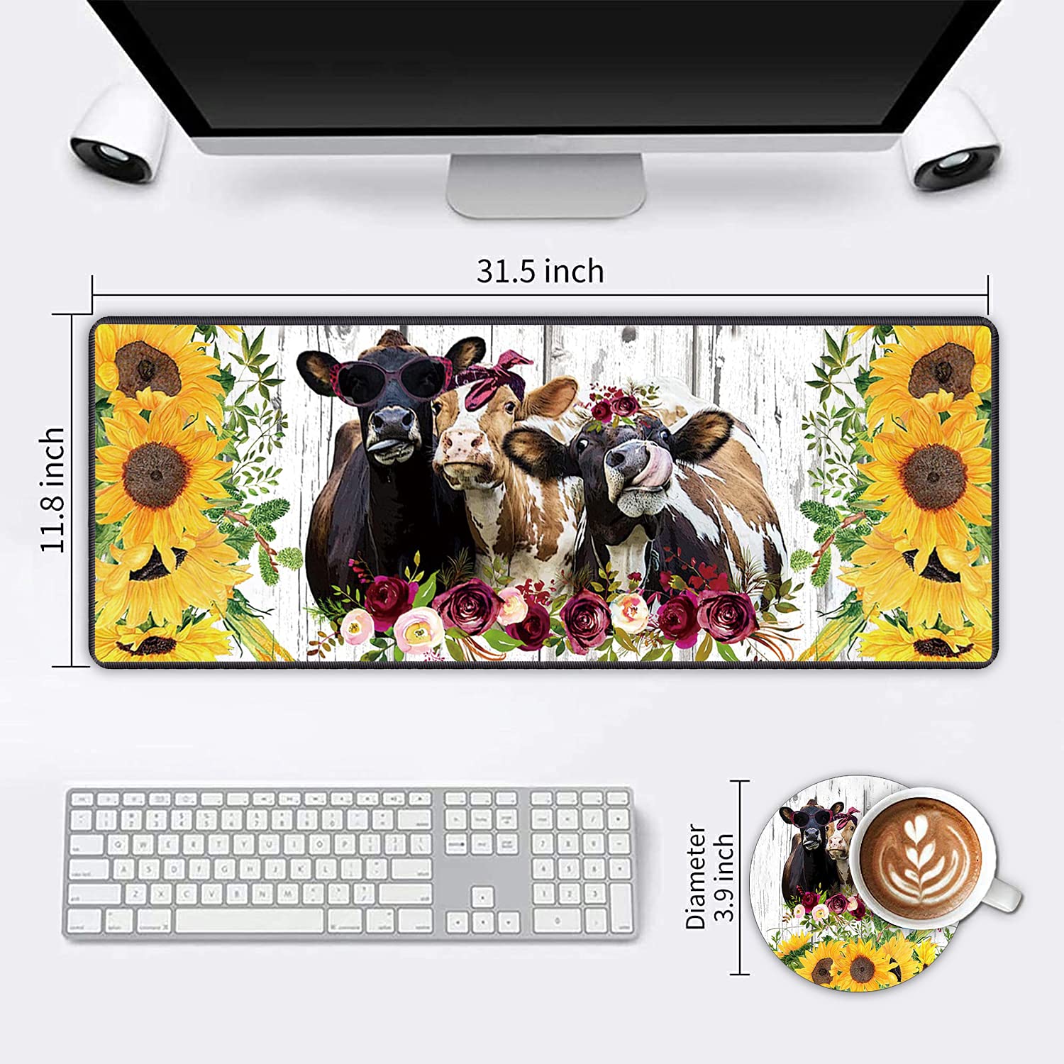 XXL Gaming-Mauspad Mit Handgelenkauflage – 80x30 Cm, Memory-Schaum, Genähte Kanten, Totenkopf-Design