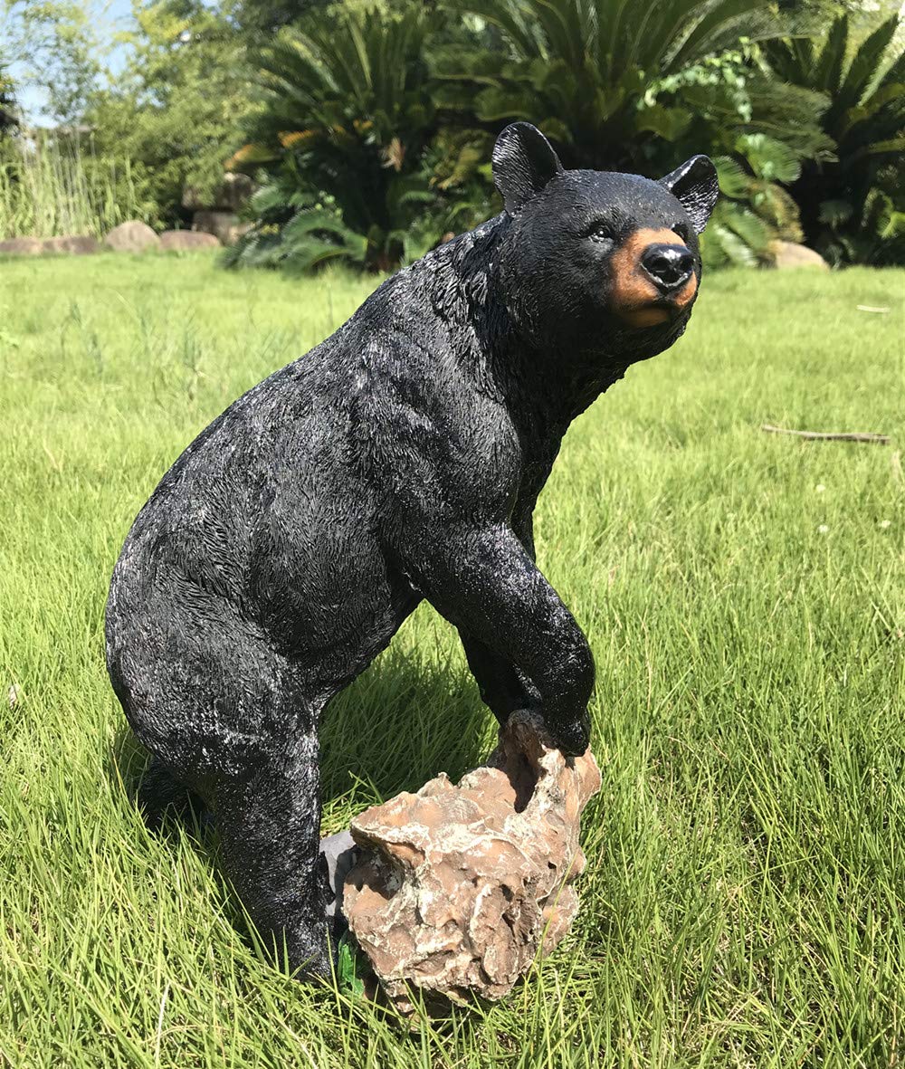 Buy 11.8" Tall Black Bear Figurine Bear Home Garden Decor Bear Statue