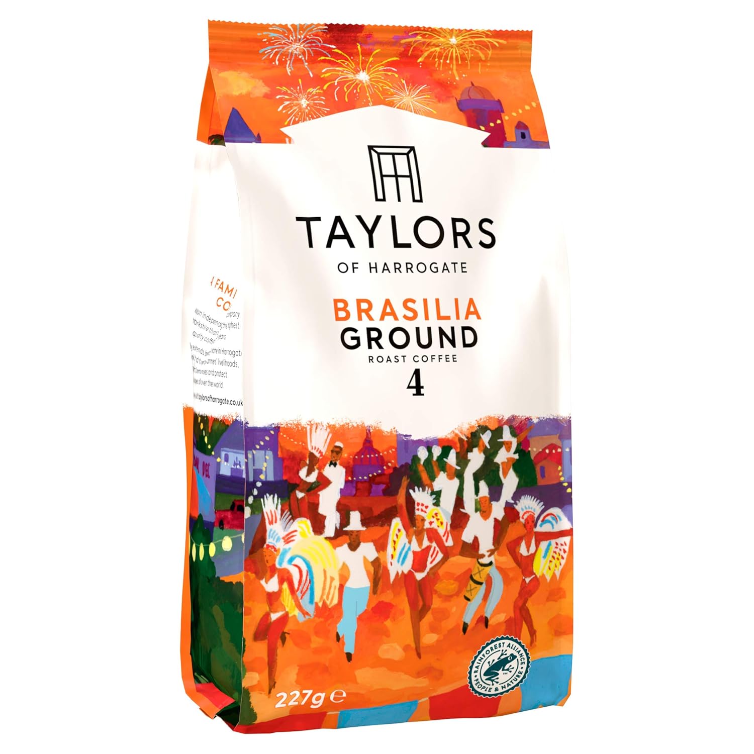 Taylors of Harrogate Brasilia Ground Coffee, 227 g (Pack of 6)