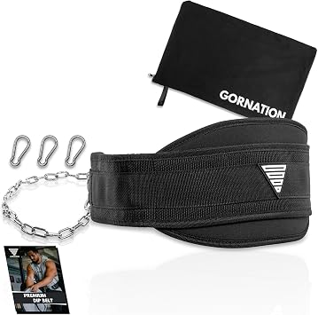 GORNATION Weight Belt Up to 1000 kg Load, Attaching an Extra Weight with Chain or Rope, Street Workout and Fitness, Stainless Steel Weight Belt