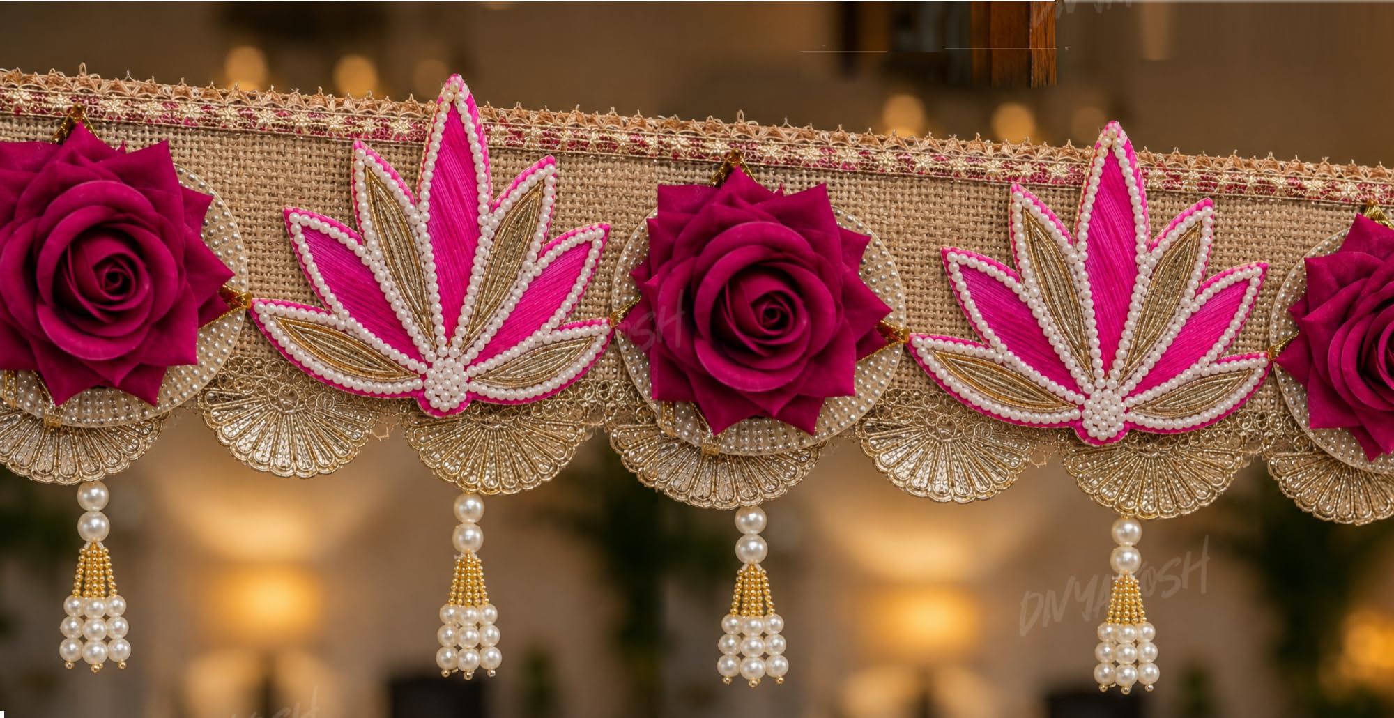 Divyakosh Rose Toran - Handmade Door Hanging -1