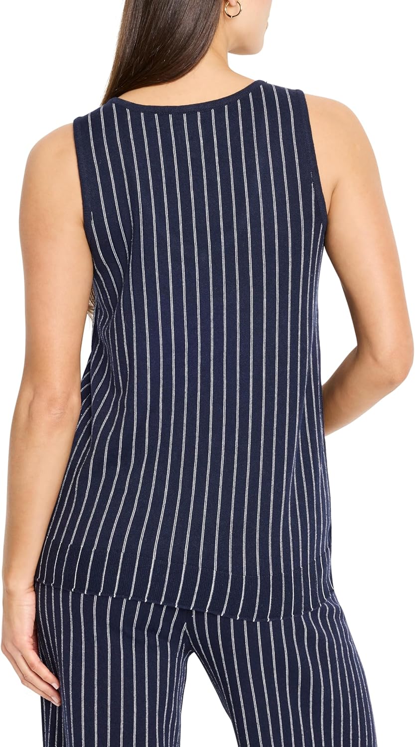 NIC+ZOE Womens Destination Stripe Knit Tank - Image 2