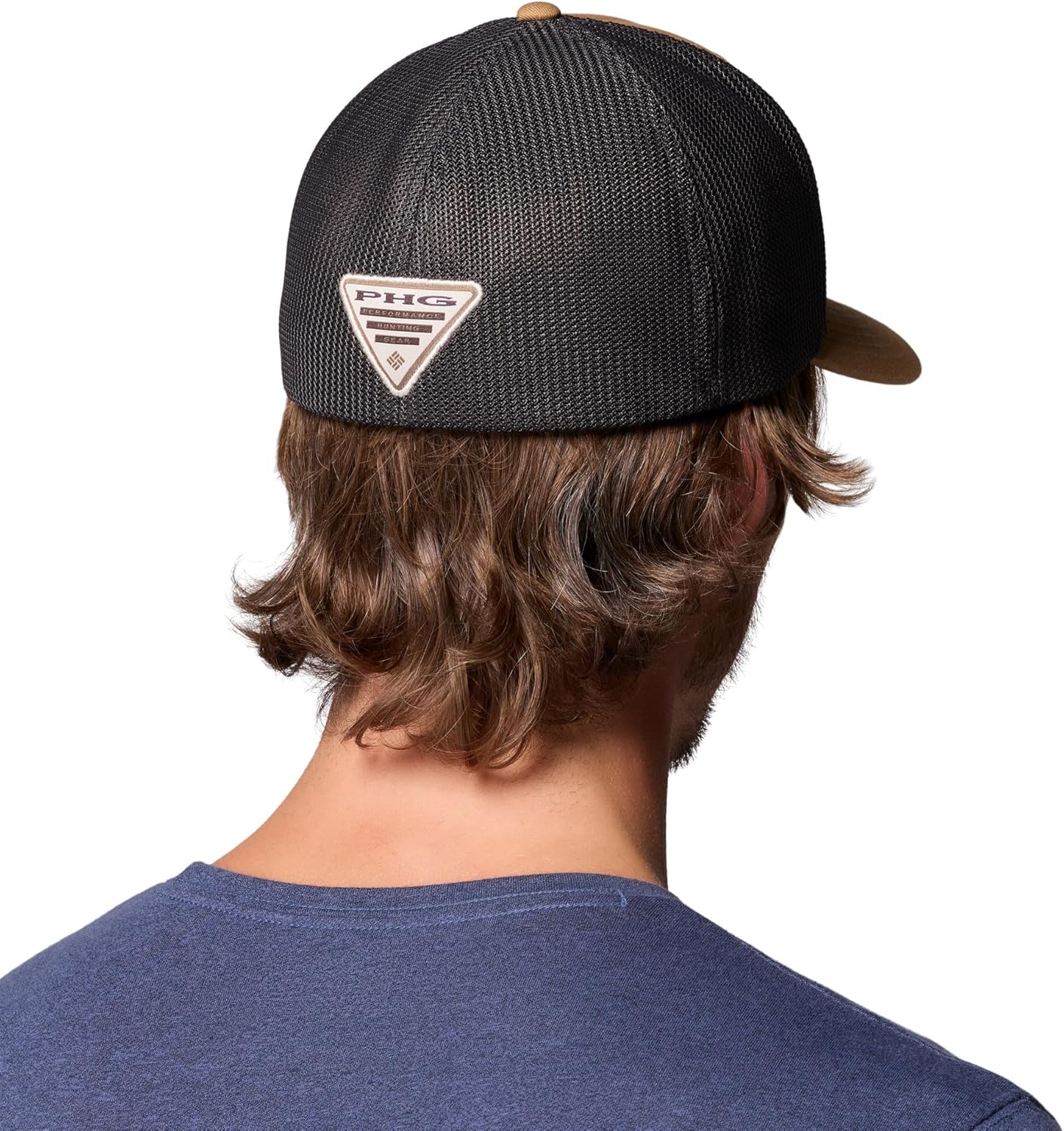 Columbia Unisex PHG Game Flag Mesh Ball Cap, Sahara/Dog Flag, L/XL