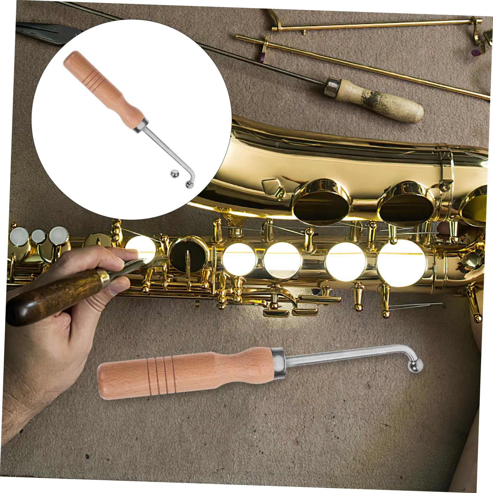 VICASKY 2juegos Herramientas De Reparación Para Instrumentos De Viento Incluye Bolas Herramientas Para Mantenimiento De Trompetas Accesorios Prácticos Para Reparación De Instrumentos