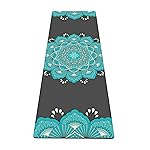 nuveti Yoga Mat Print Extra Thick TPE Non Slip Fitness Exercise Mat with Carrying Bag, 72x24 Extra Thick 6MM Exercise & Workout Mat for Yoga, Pilates Fitness and Floor Exercises