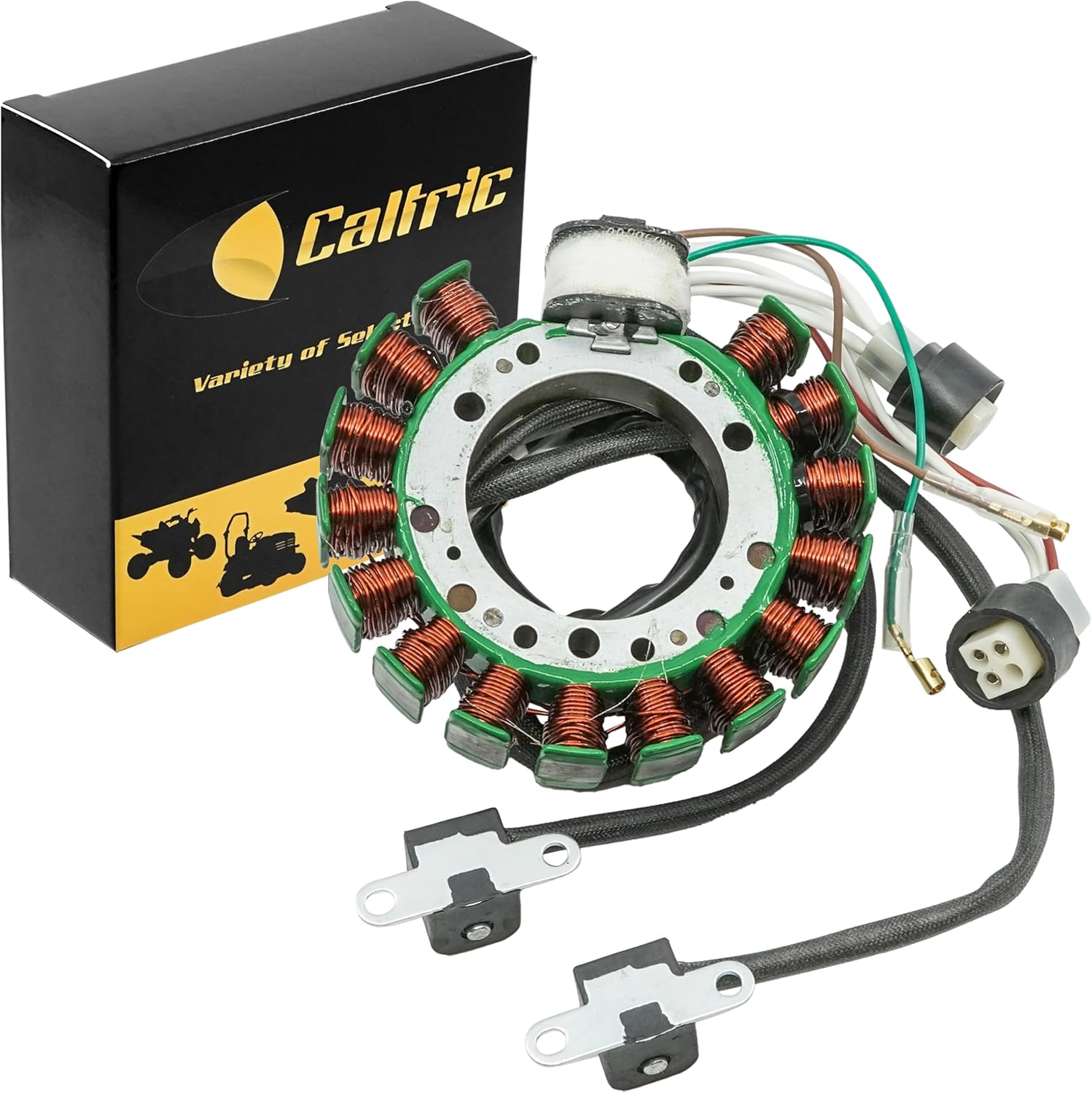 Caltric Estator compatible con Yamaha Big Bear 350 Yfm350Fw Yfm 350 Fw 4Wd 1988 1989