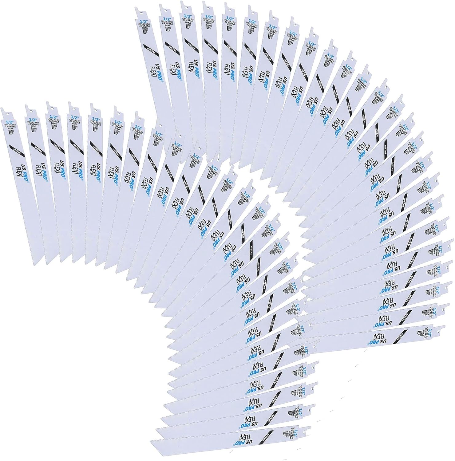 225mm Reciprocating Bi-Metal Saw Blade 14 TPI Cutting Metal Steel Fast Cut 5pk