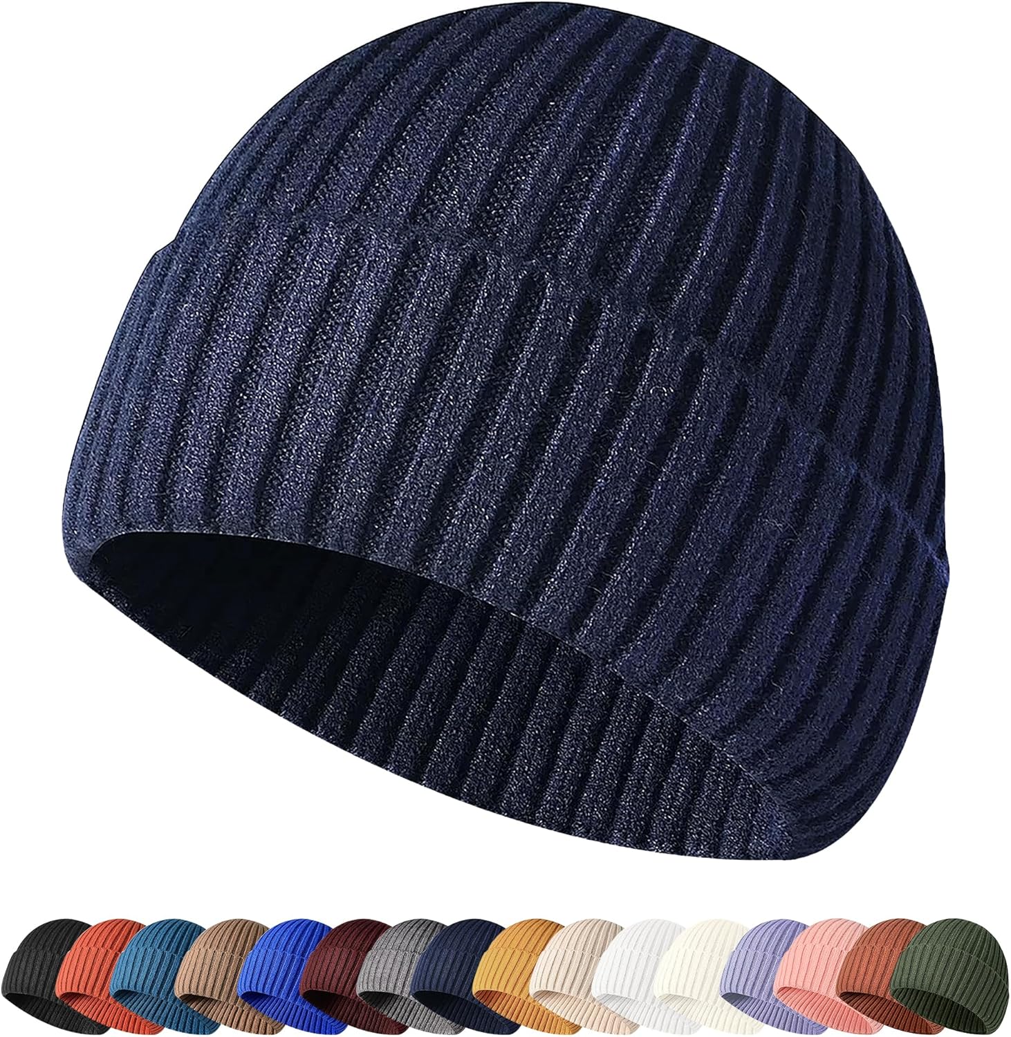 HiRui Knit Beanie for Men Women Kids, Winter Hats Warm Classic Daily Skull Caps
