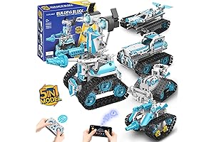 STEM 5-in-1 Robot Building Kits for Kids | Ages 8-14 | Remote...