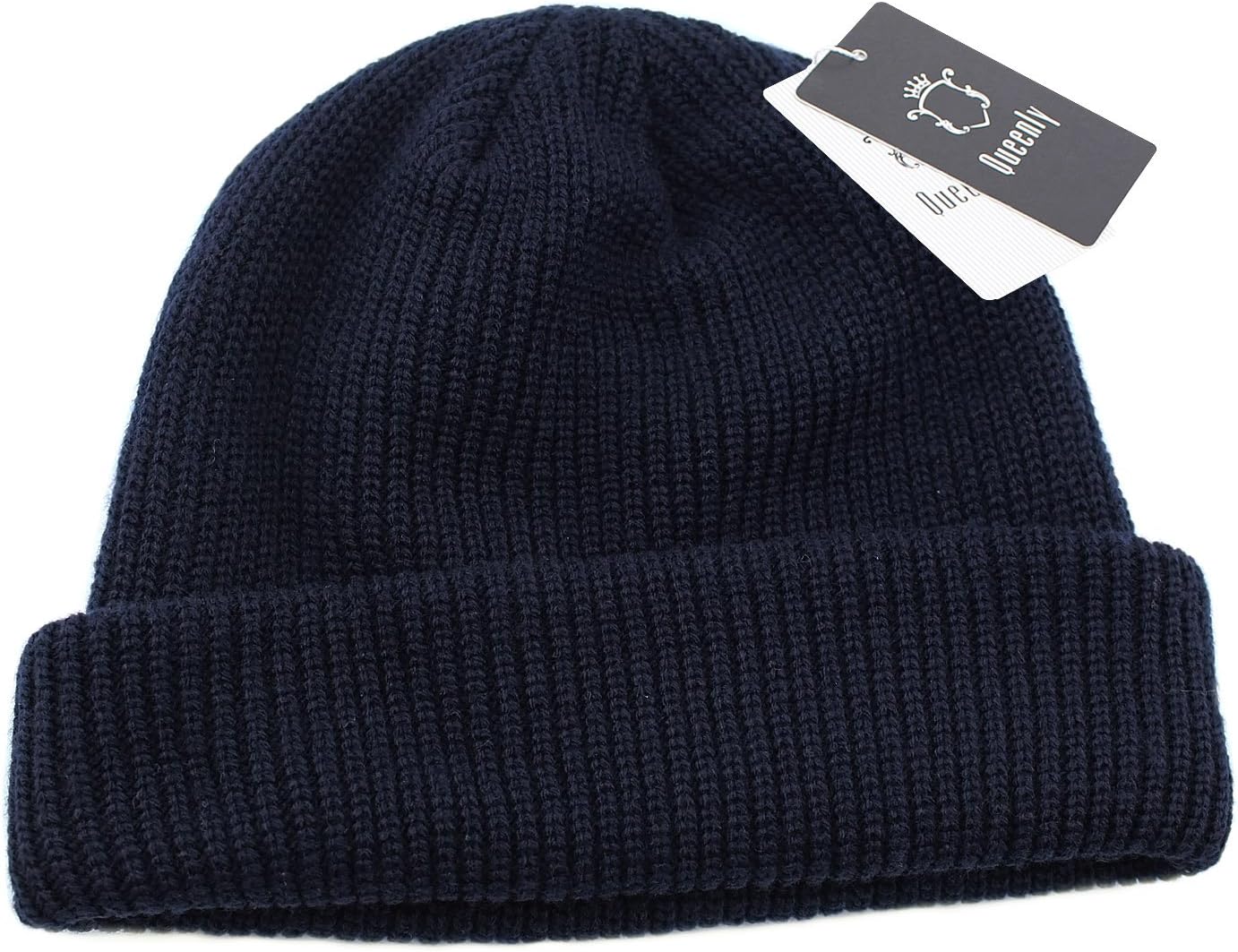 Queenly Winter Thick Rib Knit Hat, Stretch Slouchy Beanie Cap for Man and Woman, Multicolor