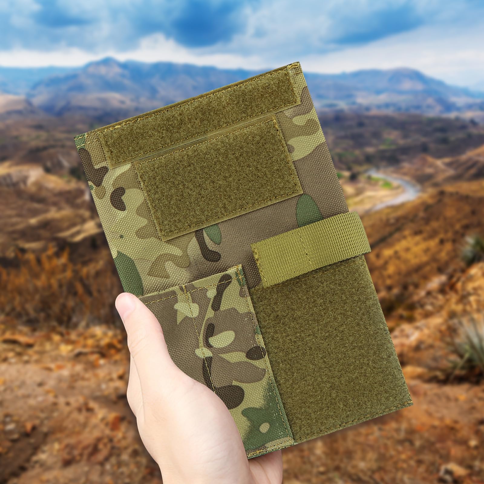 Tattica per attività all'aperto, copertina militare, porta carte di credito, impermeabile, taccuino tattico dell'esercito, Mimetico, Universal, Classico