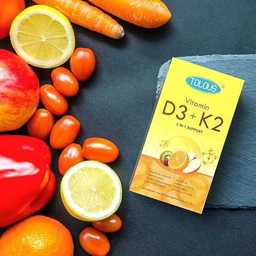 Miniatura 7 de Vitamina D3+K2, D3 5000 UI con K2 MK-7 125 mcg, 120 unidades, suplemento dietético para huesos, dientes, apoyo de salud muscular e inmunológica, sin