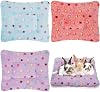 Jetec 3 Pcs Bunny Guinea Pig Beds Soft Bunny Mats Warm Guinea Pig Mat Small Animal Winter Bed Pads Fleece Sleeping Pads for Indoor Rabbit Hamster Squirrel Hedgehog Chinchilla FerretDots