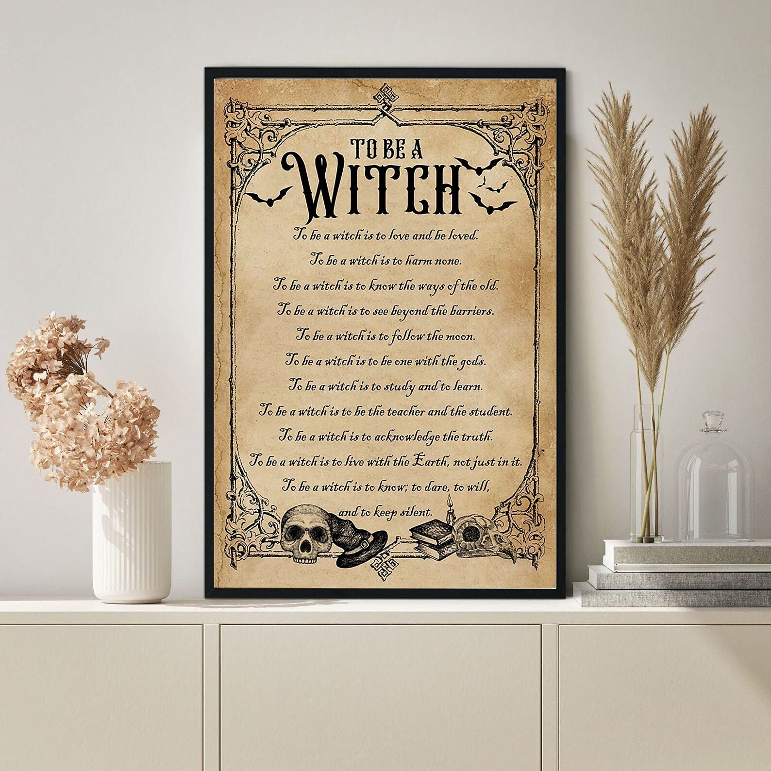 To Be A Witch Poster Witch Wall Decor Halloween Decor Witch Sign Halloween Poster Witches Art Witchy Decor Witch Wall Art Metal Tin Signs Plaque Iron Painting Wall Decor Art 8x12 Inch
